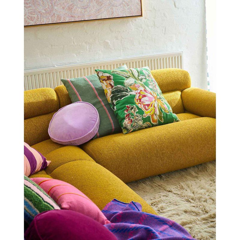 Kip&Co Somerset Green Embroidered Cushion image number 2